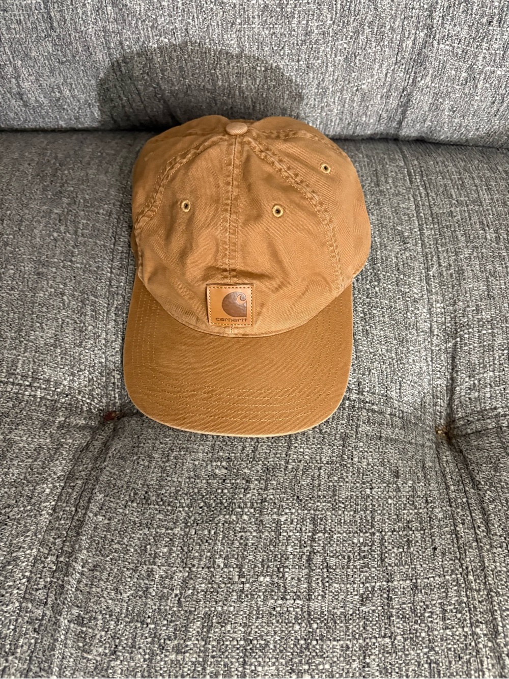 Carhartt Tan Canvas Adjustable Baseball Cap